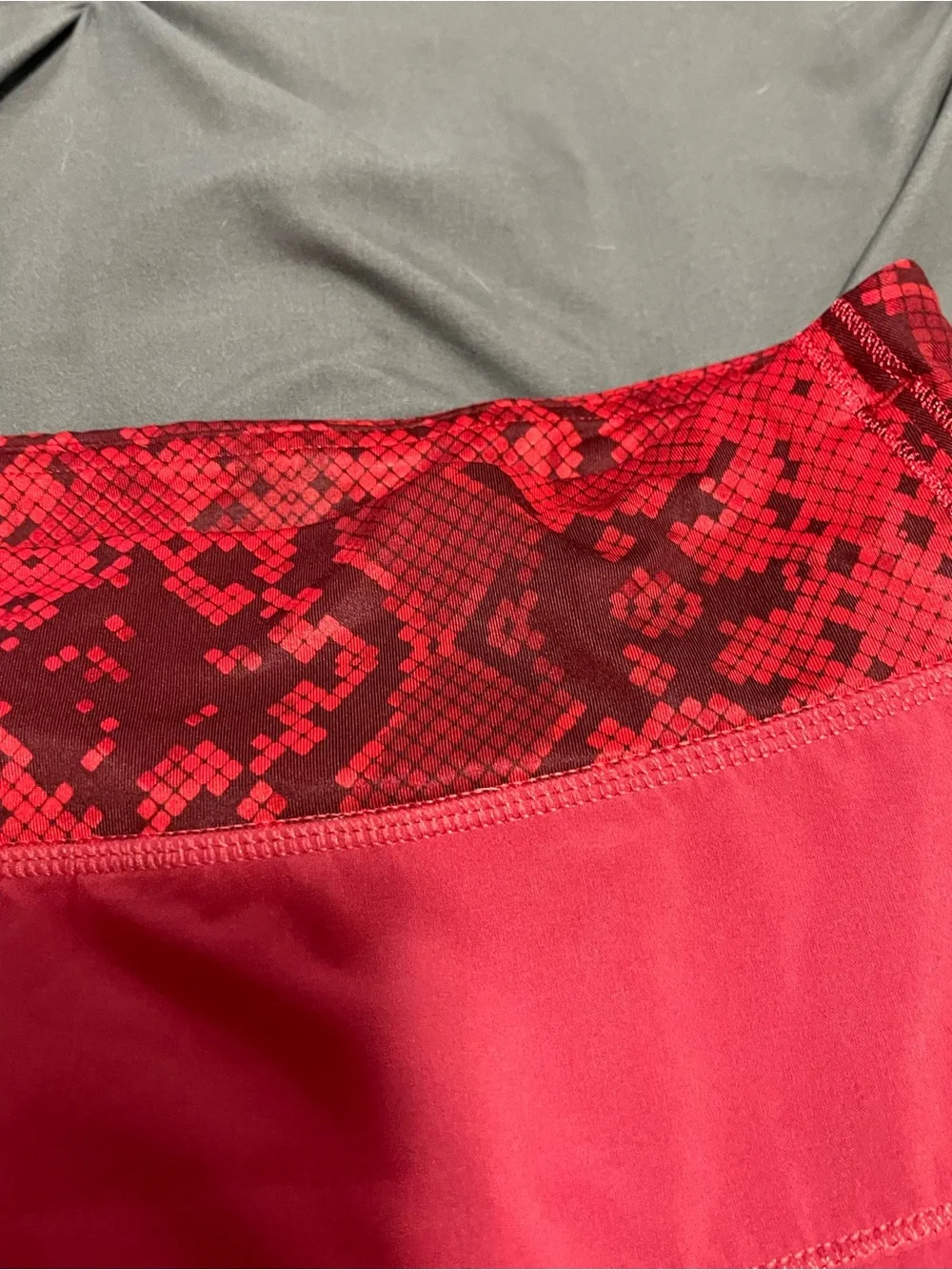 Lululemon Pink Red Multi Athletic Skort RARE - Picture 3 of 7
